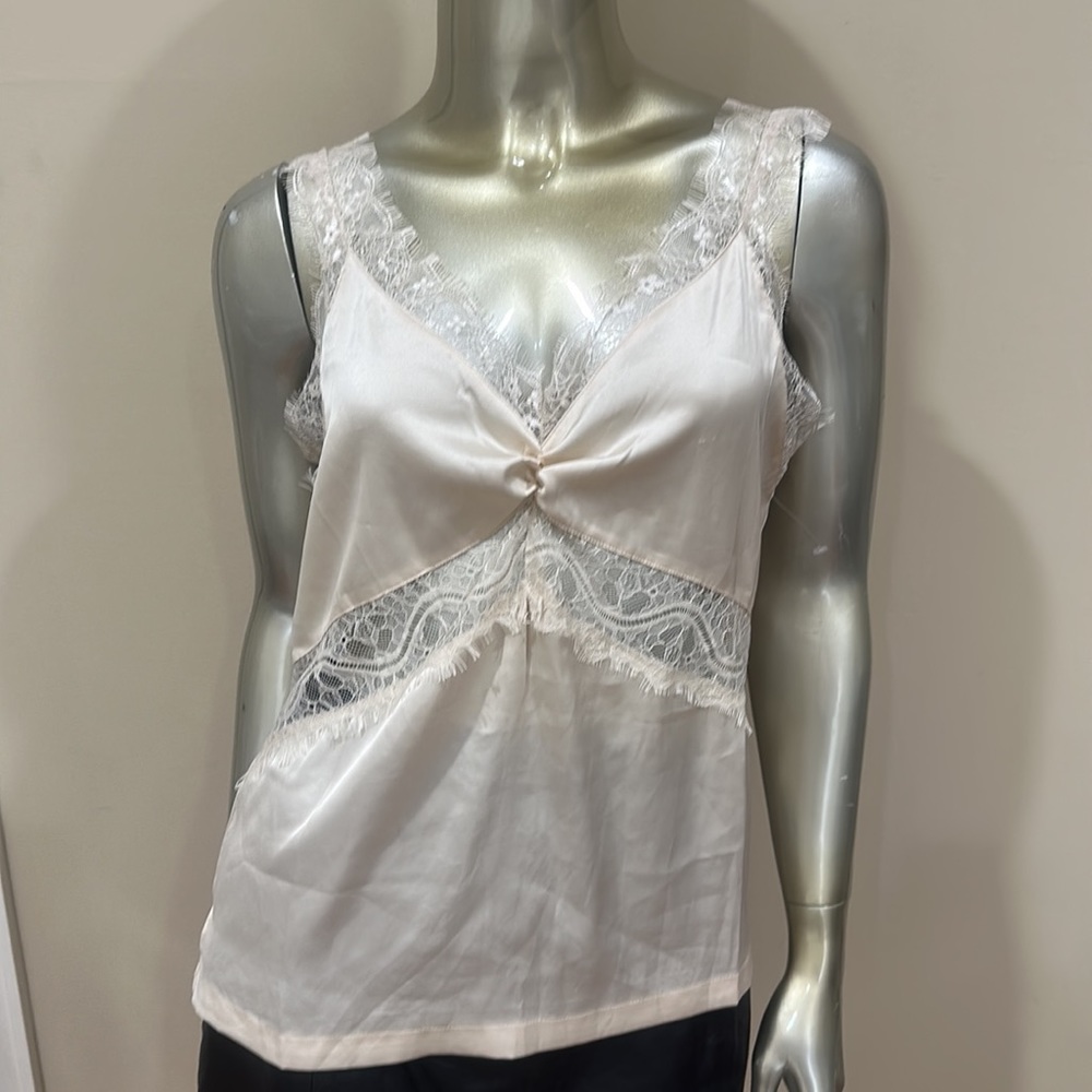 Silky Lace Cream Cami Top size M Medium brand new with tags